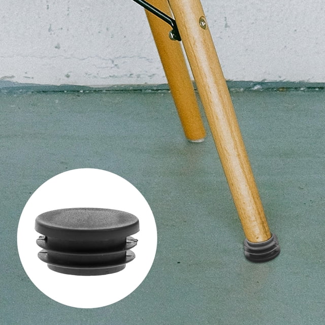GOOHOCHY 100Ud Tapas De Plástico Para En Mobiliario Color Negro Material PP Duradero