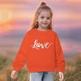 thumbnail image 2 of QIPOPIQ Chandails en Molleton Filles Manches Longues Chandail Col Rond Hauts Chemises Taille 3-14 Ans Vêtements Enfants Liquidation, 2 of 5