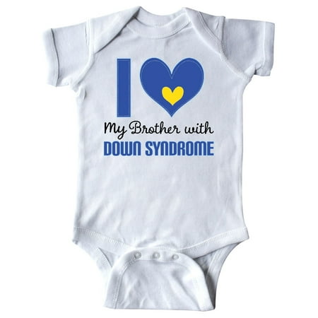 

Inktastic Down Syndrome I love my Brother Gift Baby Boy or Baby Girl Bodysuit