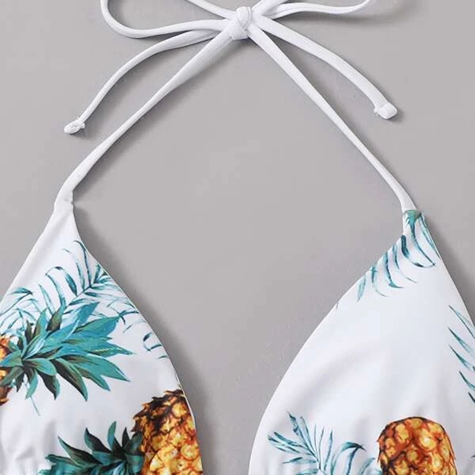UANWENN Ladies Female Sexy Pineapple Printed Three-point Split