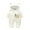 White, variant on Fesfesfes Toddler Neutral Baby Bodysuit Boys Girls Infants Jumpsuit Solid Color Plush Cute Bear Ears Onesie Winter Thick Keep Warm Jumpsuit Romper On Sale