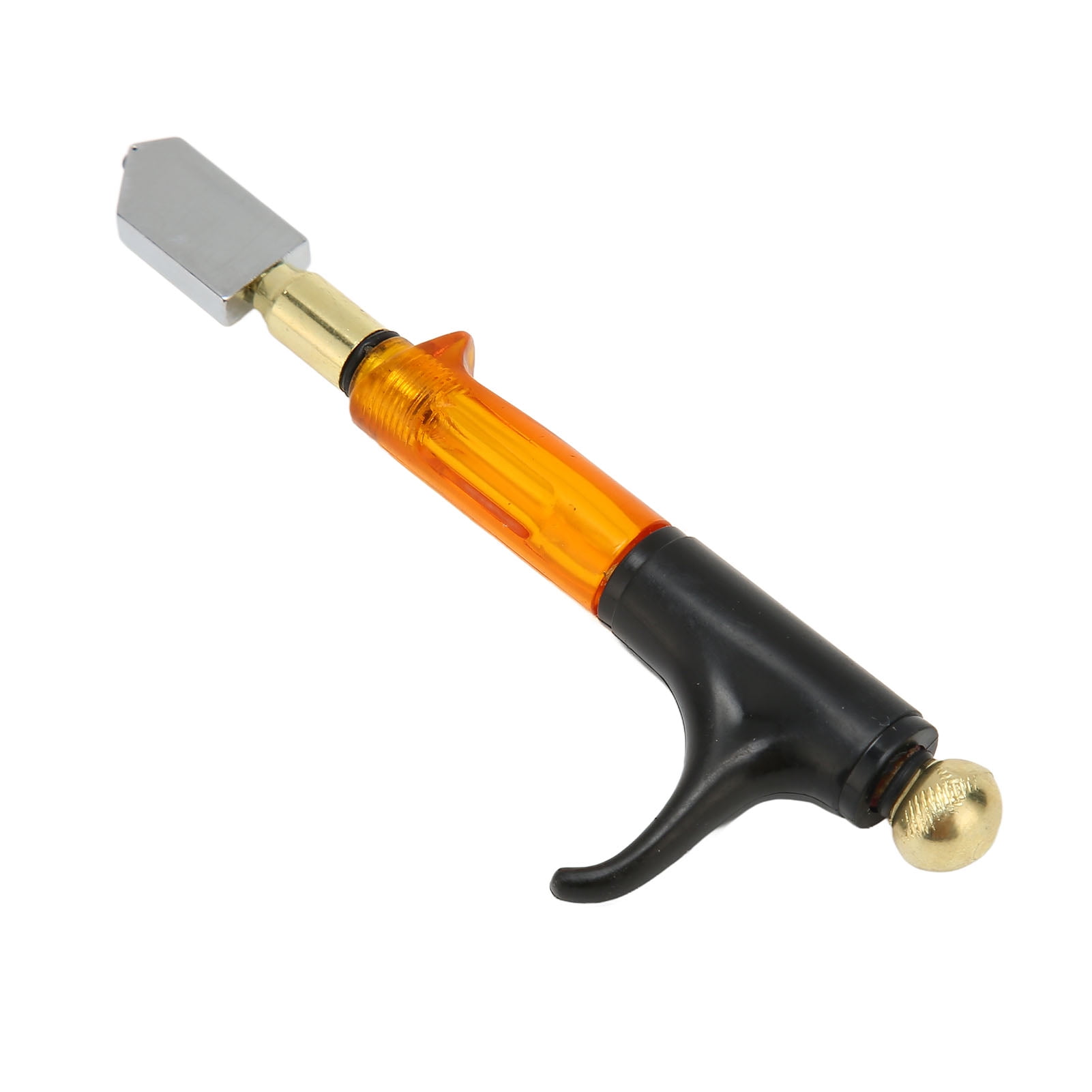1pc New Handheld Glass Cutter Tool With Large Oil Filling Roller And  Multi-Functional Curved Handle For Glass Cutting