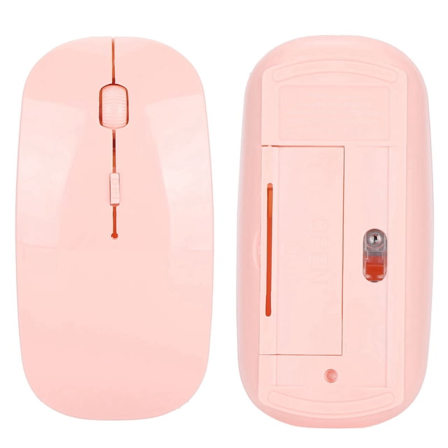 Mouse, Ergonomic Design USB Mouse Smart Power Saving Technology Laptop Mouse Smart Slim Mini Portable Mouse for Office for Home Pink,Black,Blue