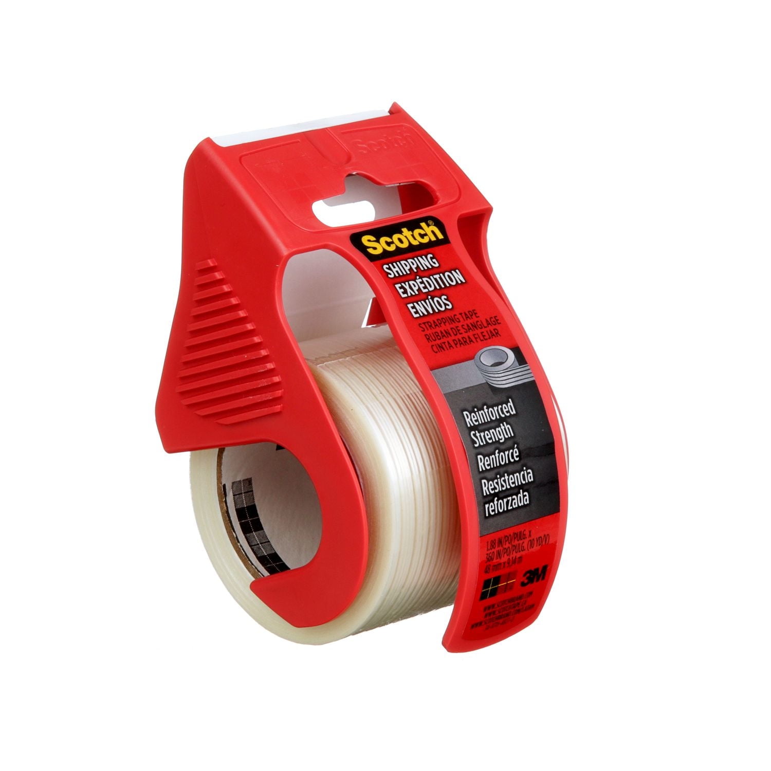 Scotch® Shipping Strapping Tape with Dispenser 50-ESF, Clear, 1 Dispenser/Pack