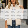 thumbnail image 3 of NominalSnug Women Short Sleeve Quilted Vest Stand Collar Zip Up Lightweight Padded Outerwear With Side Pockets, 3 of 8