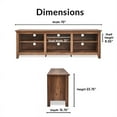 thumbnail image 3 of ClickDecor Manufactured Wood 70" TV Stand Rustic Oak, 3 of 12