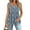 Floral Blue, variant on Women's Sleeveless Soft Square Neck Pleated Tank Tops 2025 Fashion Summer Tunic Top for Leggings