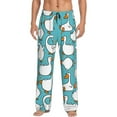 thumbnail image 2 of Lsque Cartoon Funny Goose Print Men's Pajama Pants, Lounge Pant - Comfortable Home Wear,Elastic Waistband, Stylish Design-Small, 2 of 9