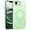 Green, variant on TJS Phone Case for iPhone 17e / iPhone 16e, Magnetic Ring Translucent Protective Cover (Black)