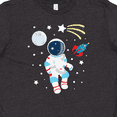 thumbnail image 4 of Inktastic Astronaut The Moon Spaceship and Shooting Star Youth T-Shirt, 4 of 5