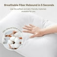 thumbnail image 4 of Ultra Soft Hotel Collection Luxury Bed Pillows - 100% Cotton Cover Standard Size Set of 2 Down Alternative Pillow Bedding Fluffy Pillow for Back, Stomach or Side Sleepers, 4 of 6