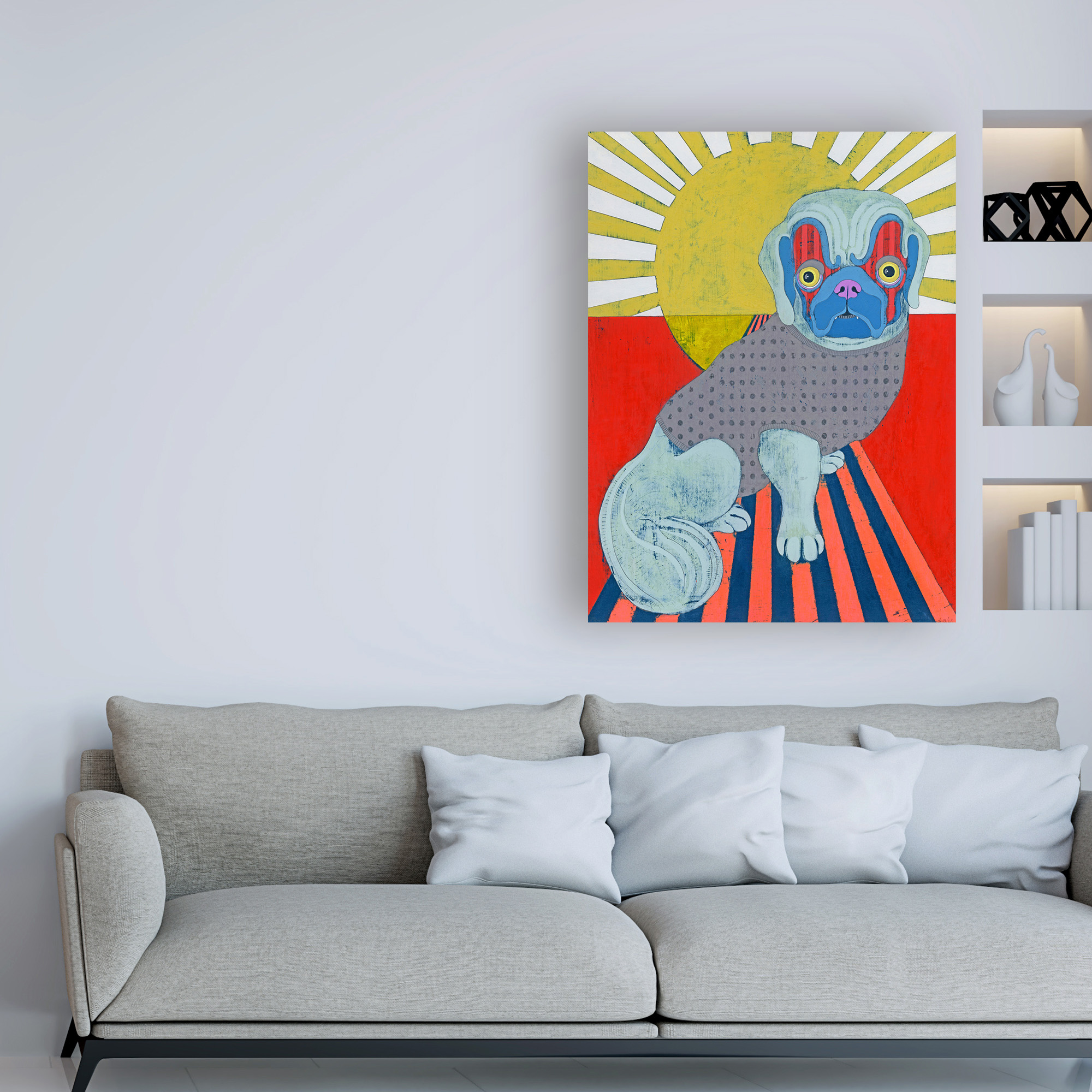 Trademark Fine Art 'Pekingese' Canvas Art by Jennifer Davi