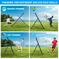 thumbnail image 6 of 7x4 FT Volleyball Rebounder Net，Ultimate Training Equipment for Volleyball & Lacrosse，Enhanced Bouncing System for Volleying, Bumping, Spiking Drills(Black）, 6 of 10