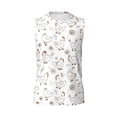thumbnail image 6 of Lsque Funny Chicken Print Men's Cotton Blend Sleeveless Muscle Shirts (S-3XL)- Moisture Wicking, Odor Protection, UPF 30+,Medium, 6 of 8