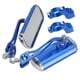 thumbnail image 1 of Espejo retrovisor para manillar de bicicleta, lente de cristal resistente a golpes y arañazos, espejo retrovisor seguro, espejos de alto rendimiento Par azul, 1 of 4