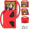 thumbnail image 7 of SaniMore Kids Case for iPad 10.2 2021/2020/2019, iPad 9th/8th/7th Generation Case with Pencil Holder & Screen Protector, Shock Proof Light Weight Convertible Handle Stand Kids Shell Case, Red, 7 of 7