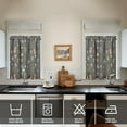 thumbnail image 4 of Mushroom (47) Kitchen Curtain Valance 3 Piece Home Curtains and Valance Set Curtain Sink Window Decor Window Treatment Tier 27.5x36 Length, 4 of 6