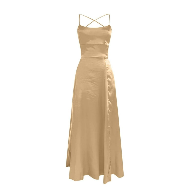 modest satin slip dress Maxi slip dress in textured satin :: LICHI