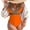 Orange, variant on RUTAYY Swimwear Women Halter Neck Hanging Monokinis Swimsuit With A Tight Fit And Body Open Back Swimsuit Summer Beachwear