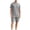 Gray, variant on Mens Summer 2 Piece Tracksuit Solid Color Crew Neck Pull-On Tee Tops and Double Pockets Plain Shorts Vacation Workout Shirts Sets
