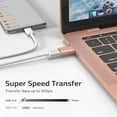 thumbnail image 5 of YYhl 2 Pack USB to USB C Adapter-USB C Male to USB3 Female Adapter Compatible with More Type C and Thunderbolt 3 Devices-Gold, 5 of 8