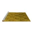 thumbnail image 2 of Ahgly Company Machine Washable Indoor Rectangle Oriental Yellow Industrial Area Rugs, 5' x 7', 2 of 4