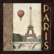 Metaverse Marco Fabiano City Skyline Paris Vintage Square Framed Art - Multi