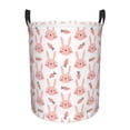 thumbnail image 2 of Goofa Rabbit Is And Carrots Printed Circular Hamper,Laundry Basket with Handles,Storage Baskets Foldable,Large Capacity Laundry Hamper-Small, 2 of 8