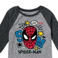 thumbnail image 3 of Marvel Spider-Man - Doodled Spidey - Toddler And Youth Raglan, 3 of 5