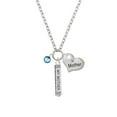 thumbnail image 2 of Delight Jewelry Crystal Hot Blue Channel Drop Always My Mother Bar Zoe Necklace, 2 of 4