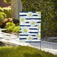 thumbnail image 2 of Sigee Daisy Striped Nautical for Live Happy Decorative Small Garden Flag,Double Sided Yard Flags Holiday Garden Flags for All Seasons, 2 of 9