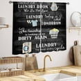 thumbnail image 4 of Farmhouse Laundry Room Curtains,Rustic Watercolor Hanging Clothes Laundry Drapes for Country Kitchen Bedroom Living Room Windows Treatment 2 Panel,55X39 Inch, 4 of 5