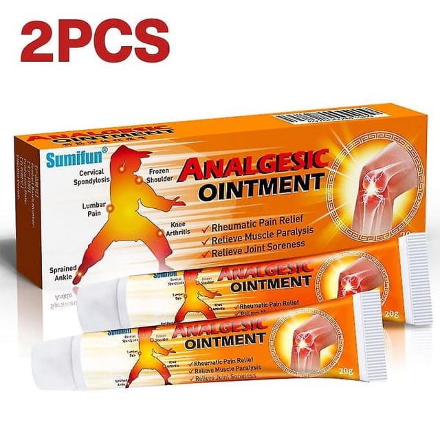 ZHAOCHENG 1/2 ungüento analgésico para dolor de espalda, articulaciones, reumatismo, esguince muscular, 2 unidades