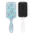 thumbnail image 1 of Peine para el cabello antiestático con estampado colorido de personalidad, peine resistente a enredos de masaje (azul), 1 of 11
