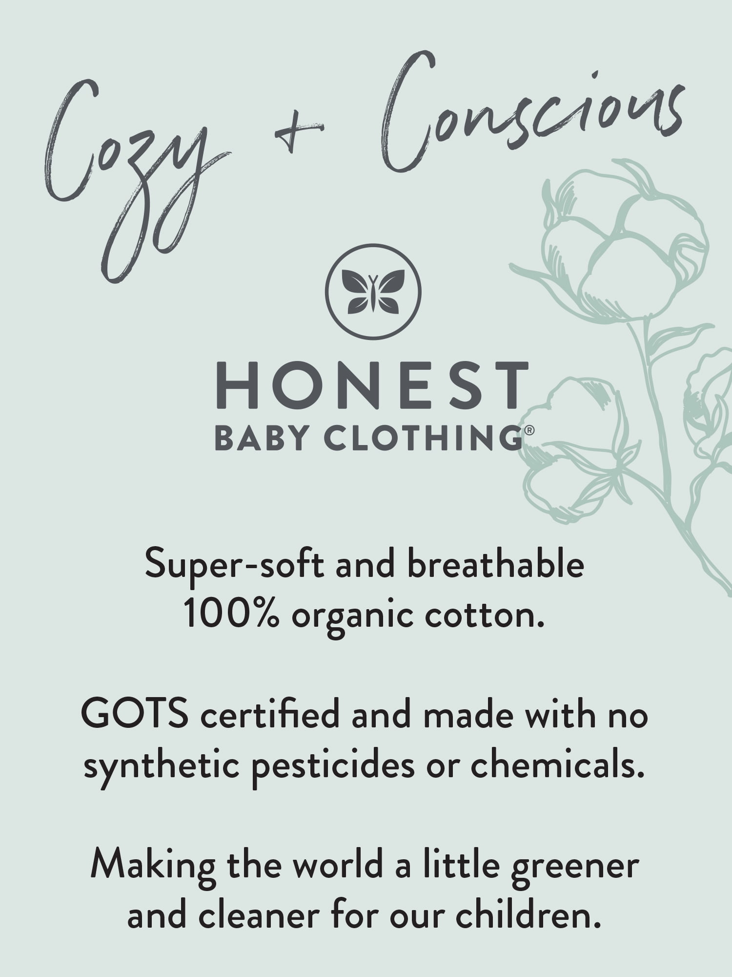 Honest Baby Clothing Organic Cotton Boy/Girl 2-Piece Stroller Blanket and Beanie Hat Gift Set, Sage