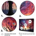 thumbnail image 3 of Designart "love Couple Landscape Melting Hearts" Romantic Landscape Floater Framed Canvas Print, 3 of 7