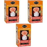 Renuzit Scent Blossoms Fragrance Diffuser Handmade Flower, Blissful Moments, 3 Count