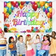 thumbnail image 4 of SUNOLIFE Kids Birthday Backdrop Banner,Colorful Balloons Background for Girls Boys Birthday Party 7x5ft, 4 of 7