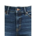thumbnail image 5 of Time and Tru Women’s Mid Rise Straight Leg Jeans, 30" and 28" Inseams, Sizes 0-22, 5 of 5