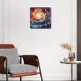thumbnail image 3 of 10 Inch Wall Clock Battery Operated Silent Clock Decorative for Office, Kitchen, Outdoor, Living RoomGalaxy Nebula Space Universe Starry Beautiful, 3 of 4
