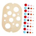 thumbnail image 2 of Juego de mesa de sortillo de madera Juego de mesa preescolar Cognición de juguetes de juguete temprano juguetes para la educación de juguetes para 1 tamaño de conjunto, 2 of 9