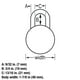 thumbnail image 4 of Candado de Combinación Master Lock Azul Claro, 4 of 8