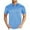 Light Blue, variant on Kaemgyyd Golf Shirts for Men Athletic Short Sleeve Casual Button Tops Breathable Soft Collared Solid Beach Tee Clothes with Pocket