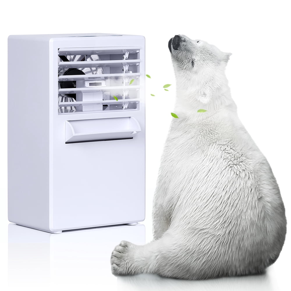 NEX 3-in-1 Portable Air Conditioner 2729 BTU, Personal Space Cooler, Humidifier, Purifier(NX-CA001WH), White