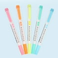 thumbnail image 3 of amdohai Dual Tip Highlighter, Broad Chisel and Fine Point, Assorted Colors, 5 Count, 3 of 8