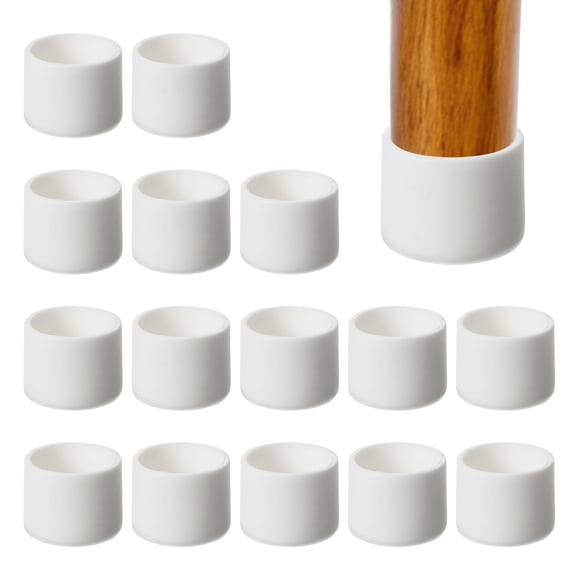 Tapas de patas de silla de goma Uxcell 7/8" protectores de patas de muebles antideslizantes 16 piezas