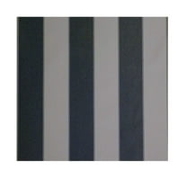 Mybecca Stripe Canvas Marine Fabric 600 Denier Indoor/Outdoor (36" x 60") (GRAY/COAL 1, YARD)