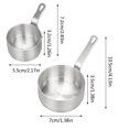 thumbnail image 3 of Stainless Nonstick Sauce Pan, 50ml And 100ml Small Saucepan, Silvery Cooking Pot with Handle, Non toxic Kitchen Sauce Pot, Non stick Saucier Pan, Induction Pot, 3 of 8