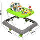 thumbnail image 4 of Andadera para Bebé Luz y Sonido Juguetes Interactivos Altura Ajustable Plegable Ruedas de Goma Apta desde 6 meses y hasta 12 kg - Verde, 4 of 6