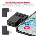 thumbnail image 5 of Chenyang 4pcs/lot USB-C USB2.0 Type C Female to Micro USB Male Power Data Adapter 90/360 Degree Angled Type, 5 of 9